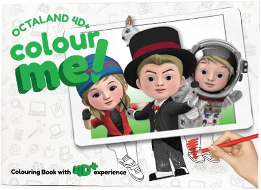 Octaland 4D+ Colour Me book Capable