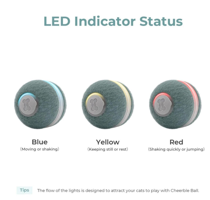 Interactive Smart Ball for Cats Pet Toy Cheerble