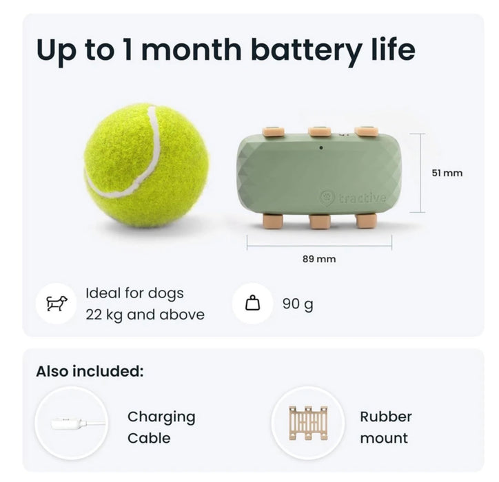 Tractive: GPS DOG XL - Green Tracker Tractive