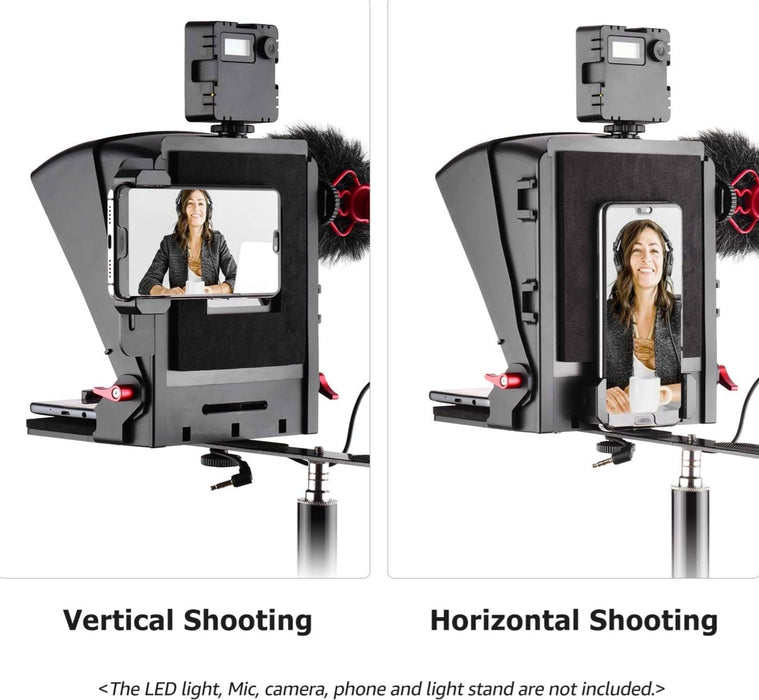 Andoer A1 Universal Portable Teleprompter Teleprompter Andoer