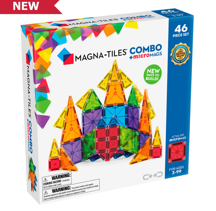 Magna-Tiles Combo 46 Piece Set Micromags Micromags