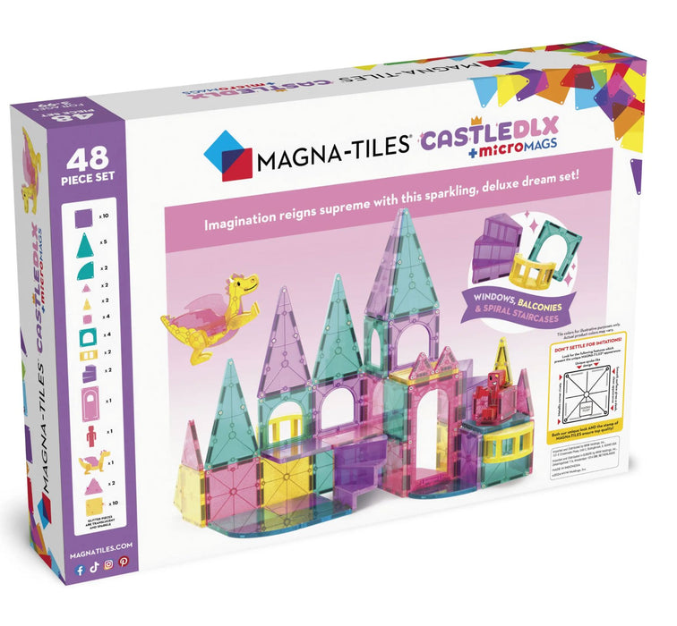 Magna-Tiles Castle 48 Pieces Micromags Micromags