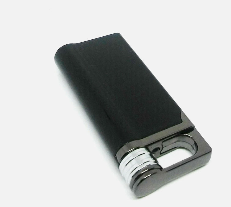 Noir Black Rechargeable Flameless Windproof USB Cigarette Lighter Lighter noir
