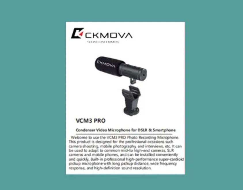 CKMOVA Condenser Video Microphone microphone CKMOVA