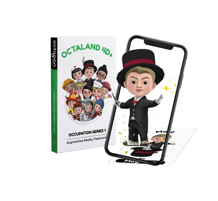 Octaland 4D+ Augmented Reality Alphabet Cards Techoutlet