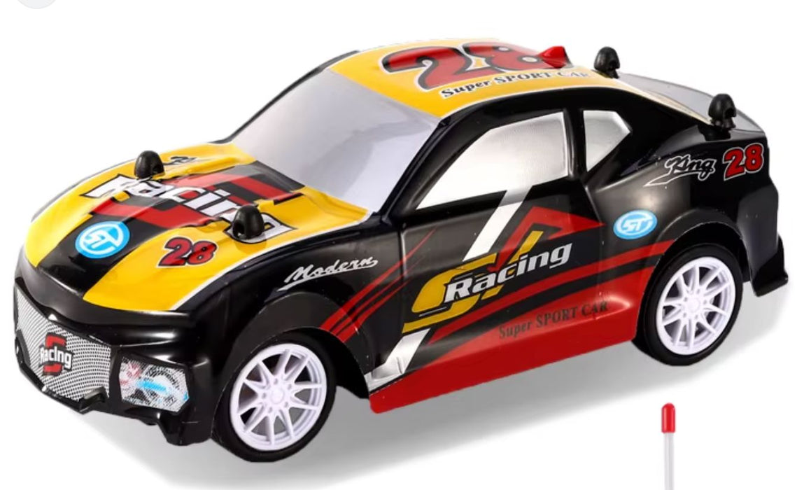 1: 28 Four-Way PVC Car Shell Light Remote Control Car RC CAR Techoutlet Red