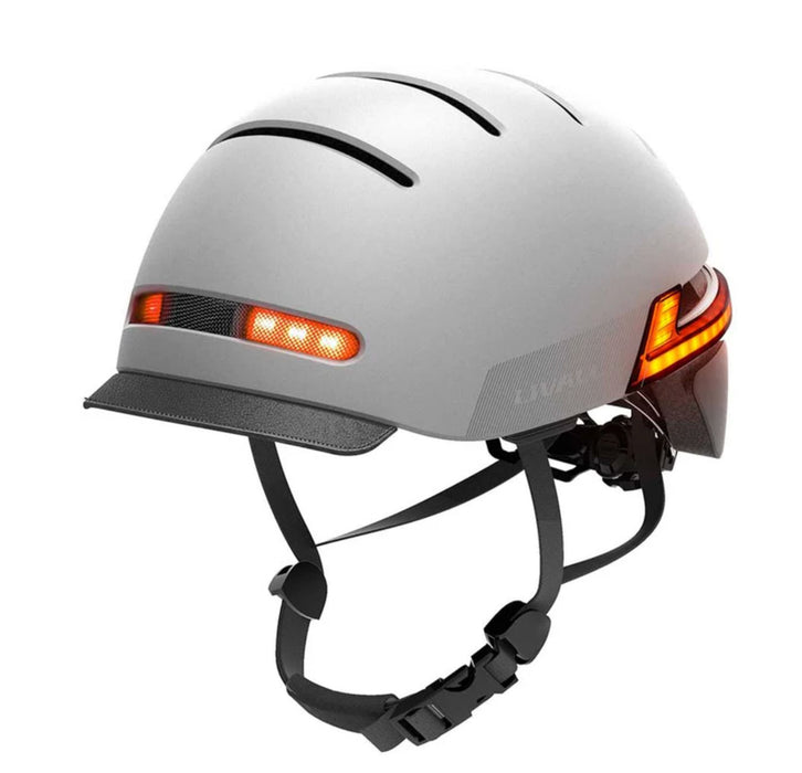 Livall BH51M NEO Helmet With Brake Warning LED - Medium Helmet Livall Gray