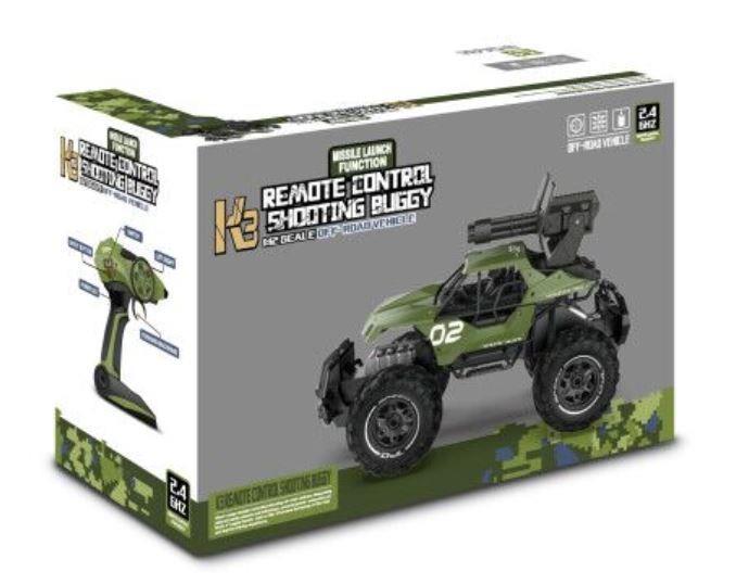 Offroad Missile Firing RC Rock Crawler Buggy 1:12 (Green) 3 month warranty applies Tech Outlet