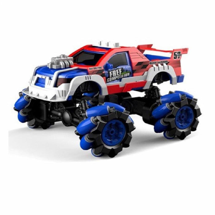 Offroad Racing Truck with Sidewinder Wheels 1:14 Blue/Red 3 month warranty applies Tech Outlet