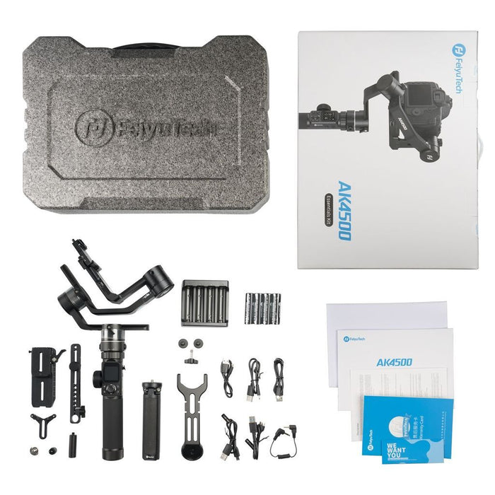 FeiyuTech AK4500 Handheld Gimbal Essential Kit - for Mirrorless & DSLR Cameras 12 month warranty applies Feiyutech