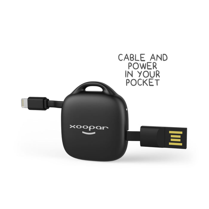 Xoopar Hug Booster : Charging Cable & Emergency Power Bank 6 month warranty applies Xoopar