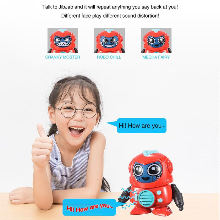 JIB JAB Face changing Mini Robot toy 3 month warranty applies Tech Outlet