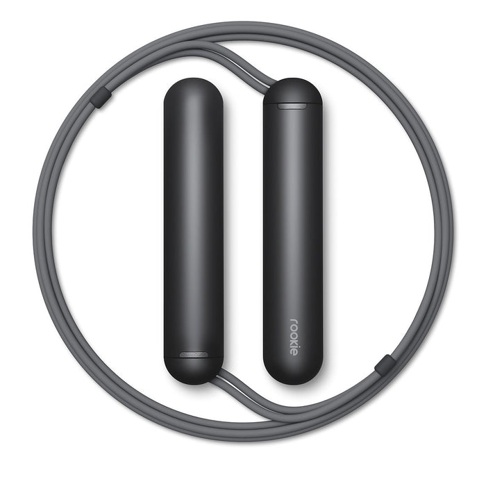 Smart rope ROOKIE - Connected Smart Jump Rope - with Jump Count & Calorie Burn 12 month warranty applies Tangram Black