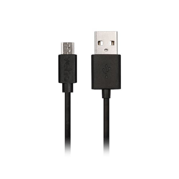Veho USB-A to micro-USB Charge and Sync Cable - 0.2m/0.7ft Portable Power Accessories Techoutlet