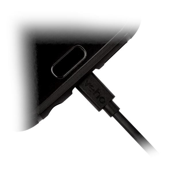 Veho USB-A to micro-USB Charge and Sync Cable - 0.2m/0.7ft Portable Power Accessories Techoutlet