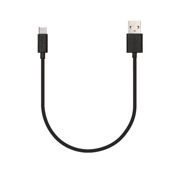 Veho USB-A to USB-C™ Charge and Sync Cable - 0.2m/0.7ft Portable Power Accessories Techoutlet