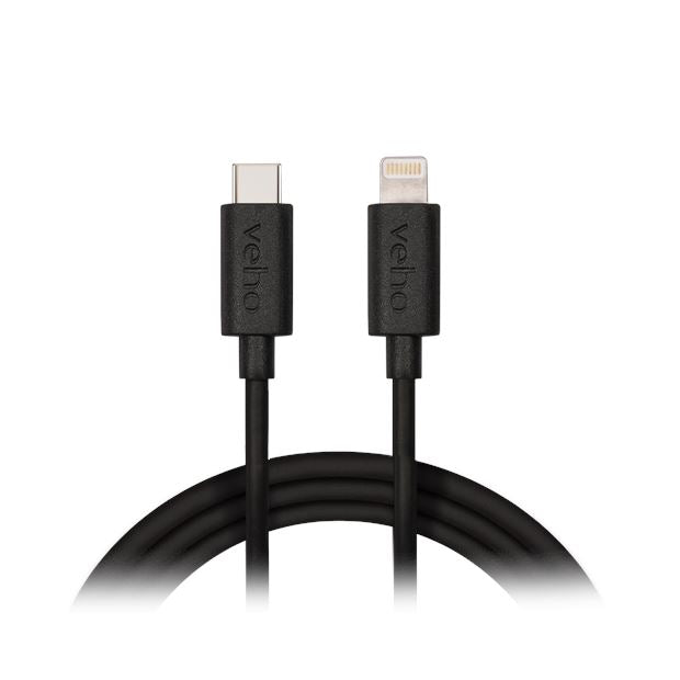 Veho USB-C™ to Lightning Charge and Sync Cable (1m/3.3ft) Portable Power Accessories Techoutlet