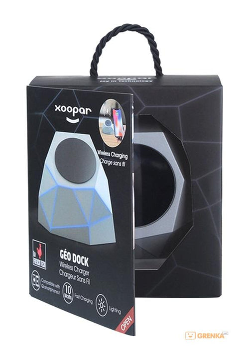 Xoopar GEO Wireless Charging Dock : Silver 12 month warranty applies Tech Outlet