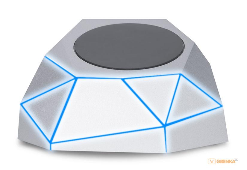 Xoopar GEO Wireless Charging Dock : Silver 12 month warranty applies Tech Outlet