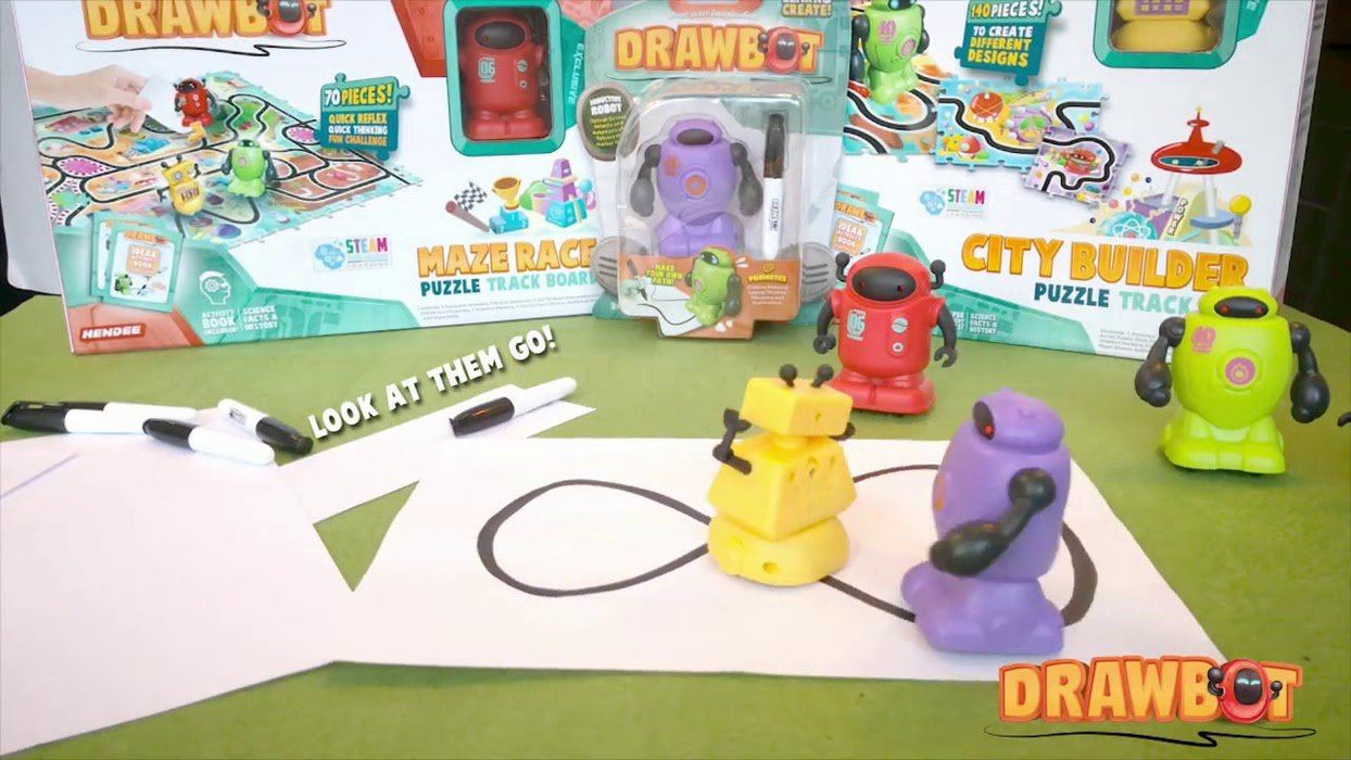 Drawbot Robot Builder with 70 Piece Puzzle 3 month warranty applies Tech Outlet