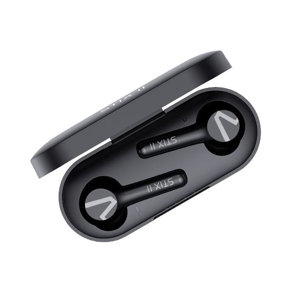 STIX II True Wireless Earphones - Black In-Ear Wireless Headphones Techoutlet