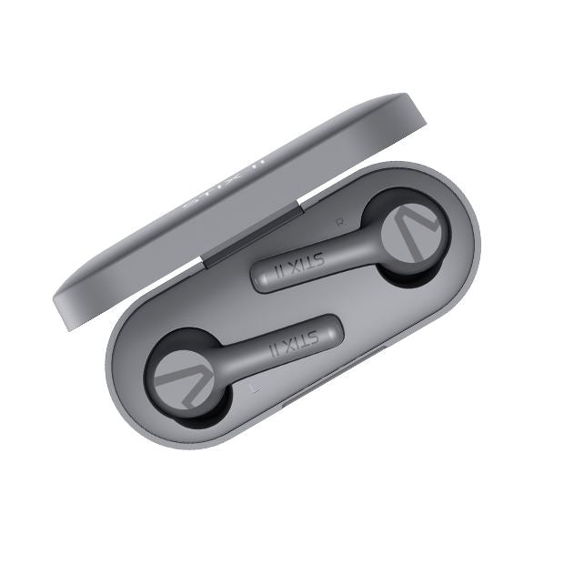 STIX II True Wireless Earphones - Grey In-Ear Wireless Headphones Techoutlet