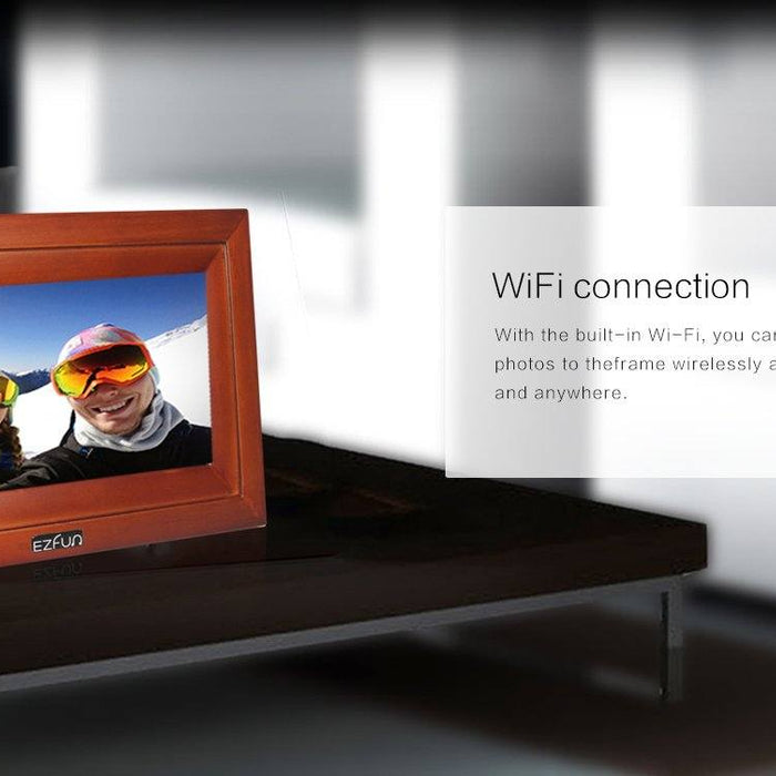 Our WIFI Digital Photo Frame lets you share your photos from anywhere in the world