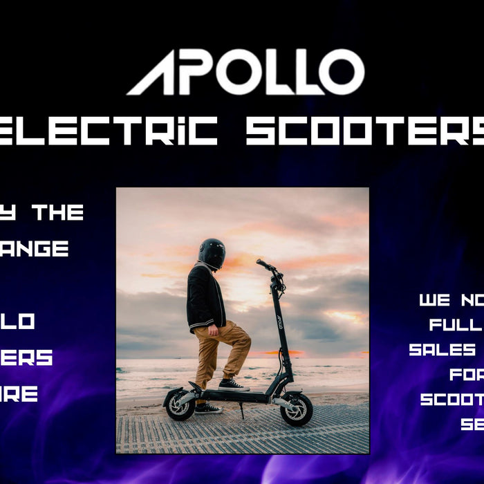 We now carry the highly sought after Apollo Electric Scooter range!