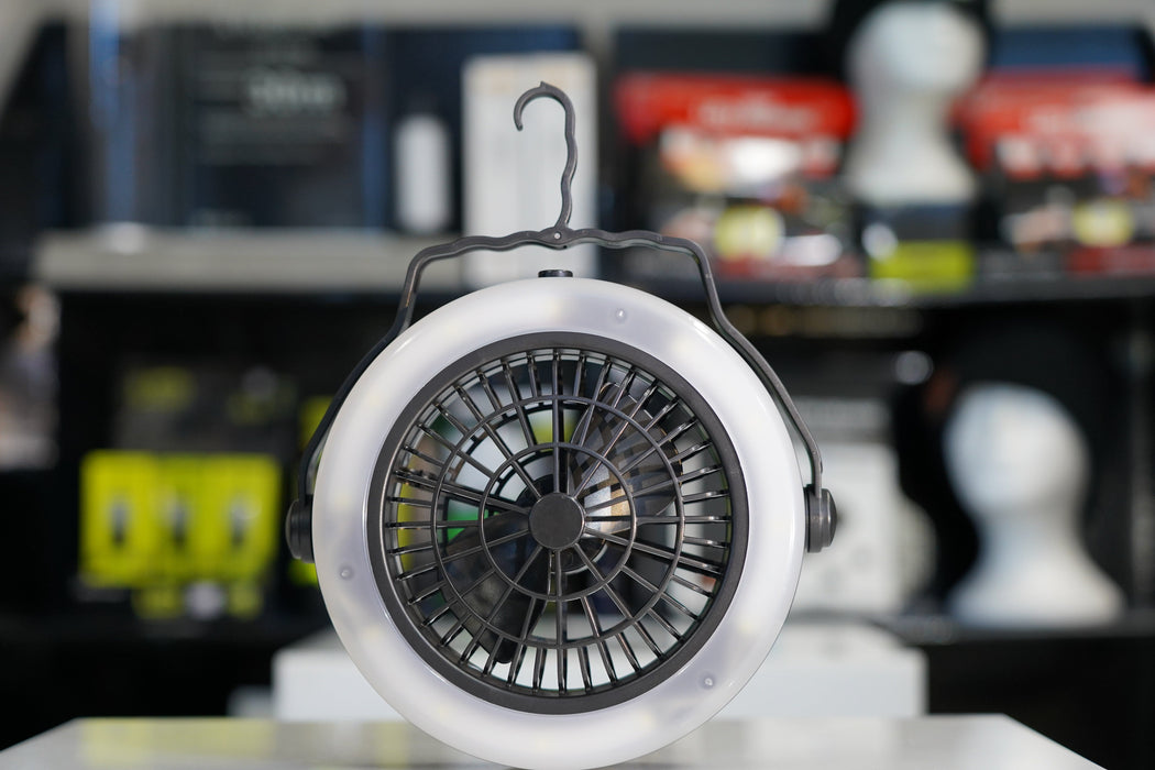 Camping Fan 6500 RPM with built-in Lantern Clearance Tech Outlet 