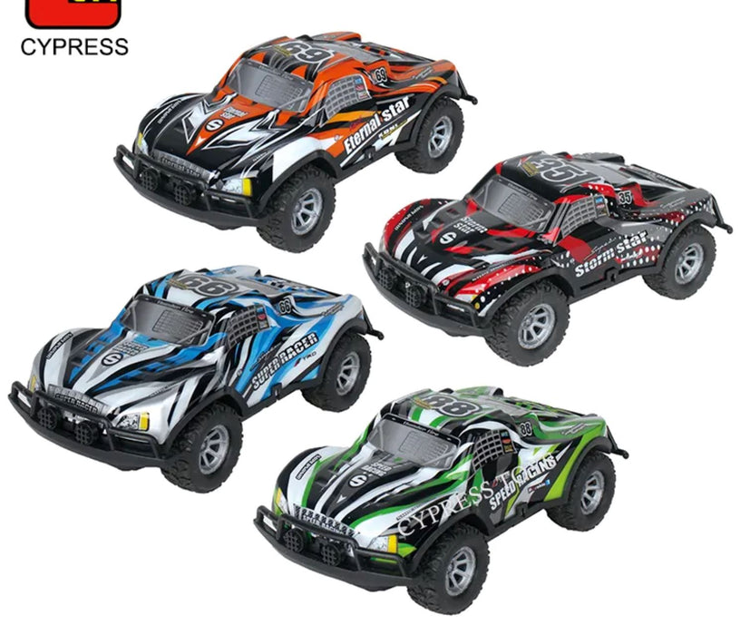 RC Off-Road Racing Light USB Remote Control Car Toy RC CAR Techoutlet Orange 