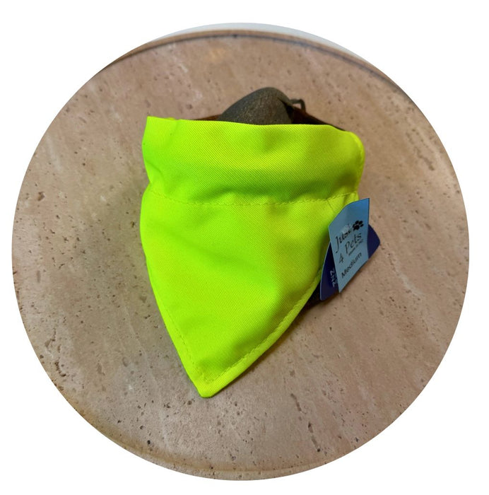 Hi Vis Pet Bandanas Bandanas Just 4 Pets S Yellow 