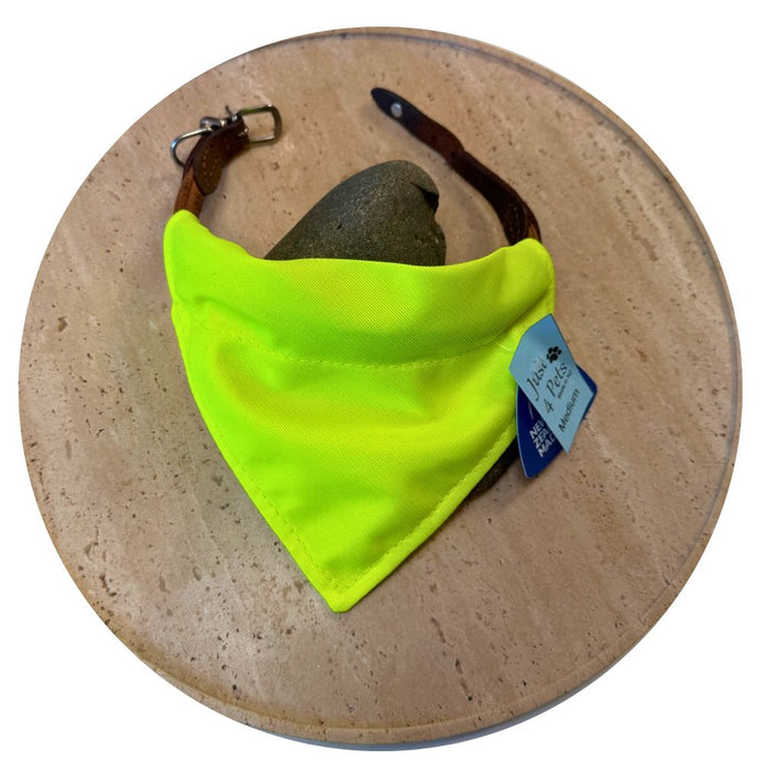 Hi Vis Pet Bandanas Bandanas Just 4 Pets M Yellow 