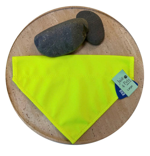 Hi Vis Pet Bandanas Bandanas Just 4 Pets L Yellow 