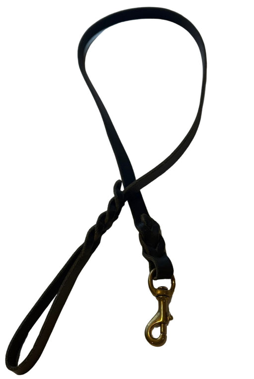 Handcrafted Leather Dog Lead Lead Just 4 Pets Black 