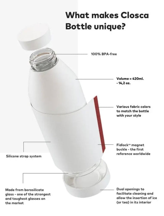 Closca Water Bottle - Wave Black water bottle Closca 