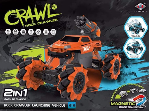 2-In-1 Rock Crawler with Water and Rocket Launcher RC CAR Techoutlet 