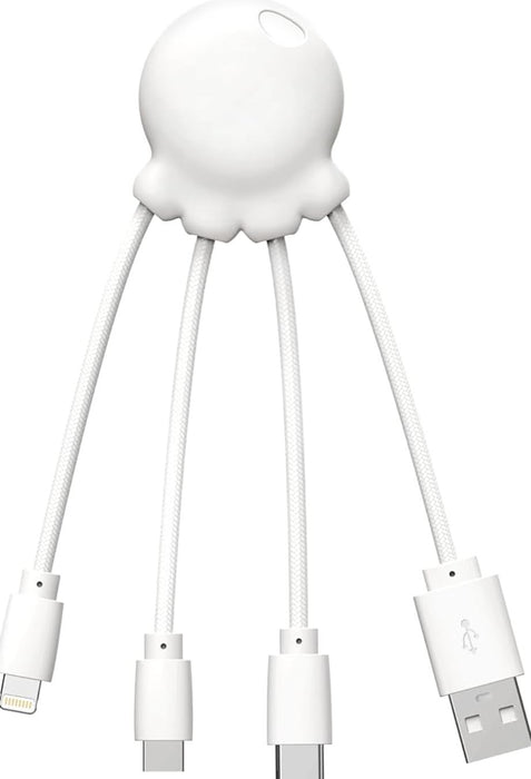 Xoopar Metallic Octopus : All-in-One USB Charging Cable Xoopar White 