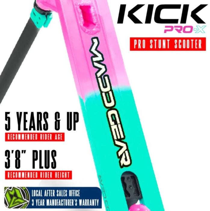 Madd Gear Kick Pro-X Scooter - Pink / Teal Scooter Madd Gear 