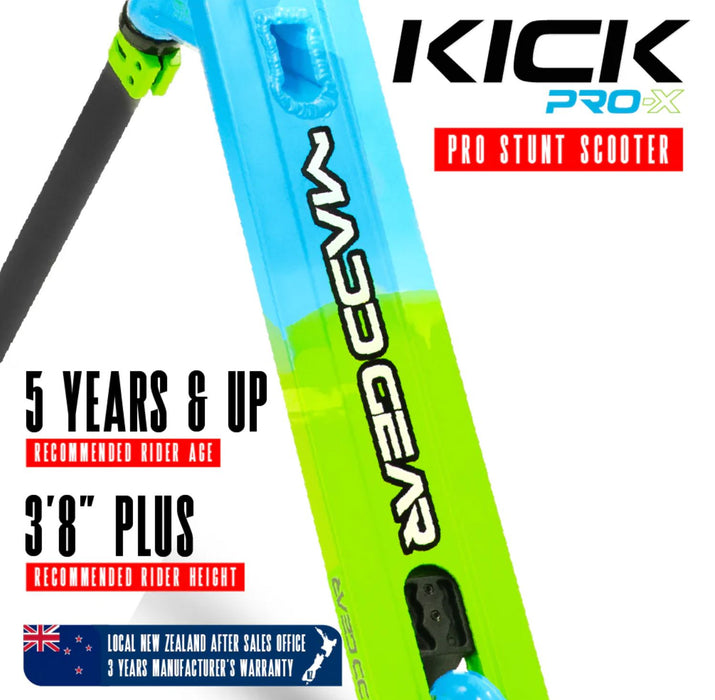 Madd Gear Kick Pro-X Scooter - Blue / Green Scooter Madd Gear 