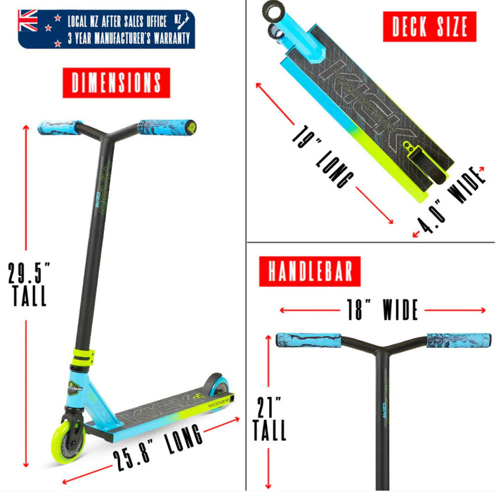 Madd Gear Kick Pro-X Scooter - Blue / Green Scooter Madd Gear 