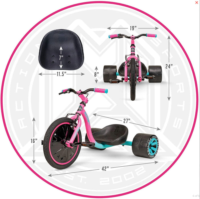 Madd Gear Mini Drift - Pink / Teal Drift Bike Madd Gear 