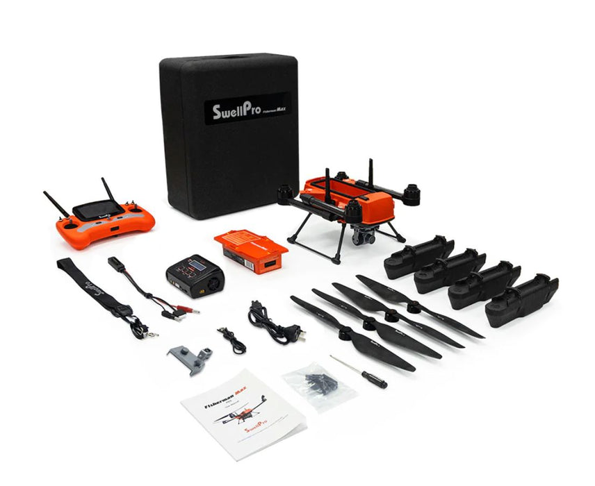 Fisherman Max with dual mechanical release and 4K Camera Fishing Drone Swellpro 