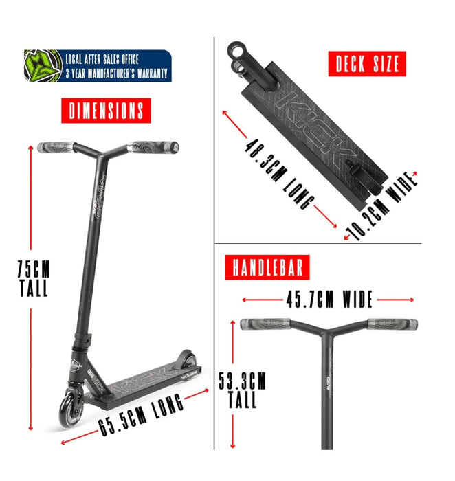 Madd Gear Kick Pro-X Scooter - Black Scooter Madd Gear 