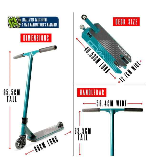 Madd Gear Viral KAOS Scooter - Denim Scooter Madd Gear 