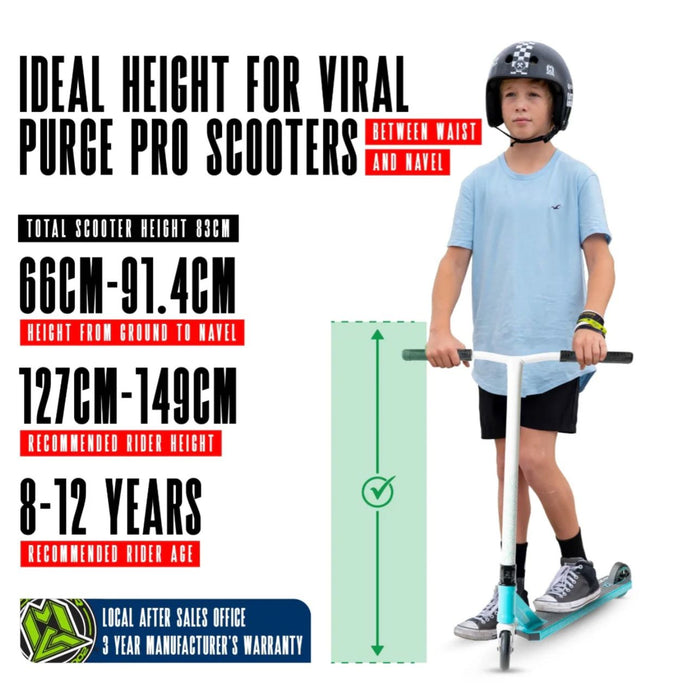 Madd Gear Viral PURGE Scooter - Aqua Scooter Madd Gear 