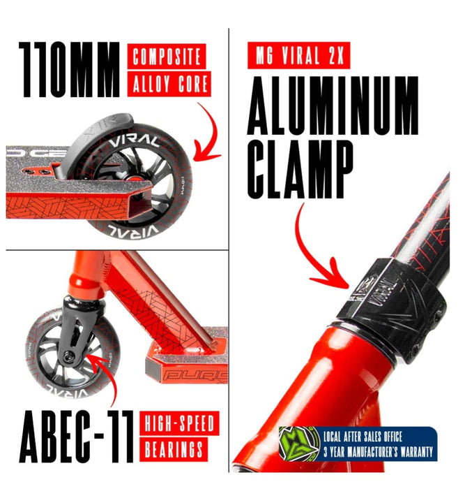 Madd Gear Viral PURGE Scooter - Cherry Scooter Madd Gear 