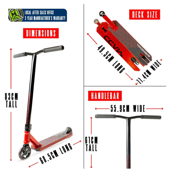 Madd Gear Viral PURGE Scooter - Cherry Scooter Madd Gear 