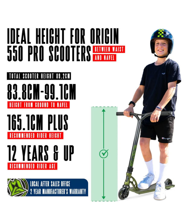 MADD GEAR ORIGIN 550 SCOOTER OLIVE FATIGUE Scooter Madd Gear 