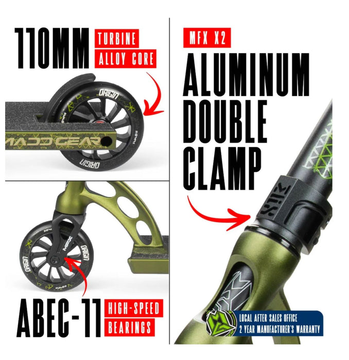 MADD GEAR ORIGIN 550 SCOOTER OLIVE FATIGUE Scooter Madd Gear 
