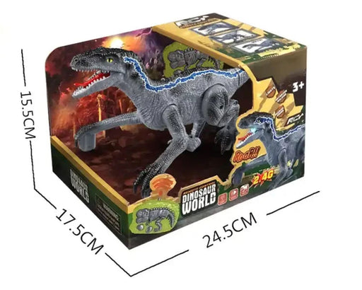 RC Dinosaur - Grey & Blue game Toy 